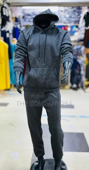 Quality Casual Cotton 2 Piece Hoodie Sweater Pant Unisex Tracksuit