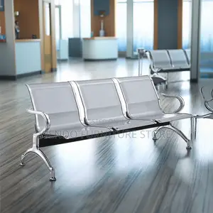 Office Bench : 3-Seater Metallic Waiting Bench