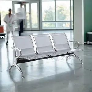 Office Bench : 3-Seater Metallic Waiting Bench