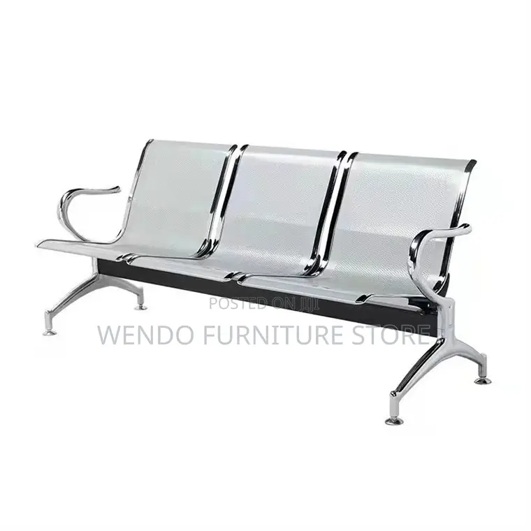 Office Bench : 3-Seater Metallic Waiting Bench