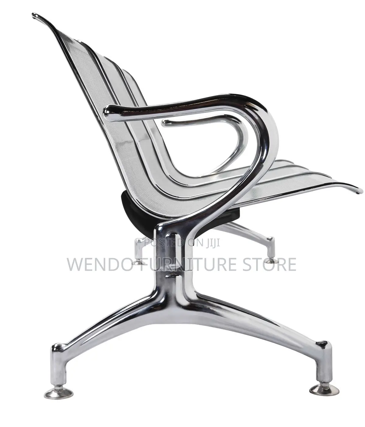 Office Bench : 3-Seater Metallic Waiting Bench