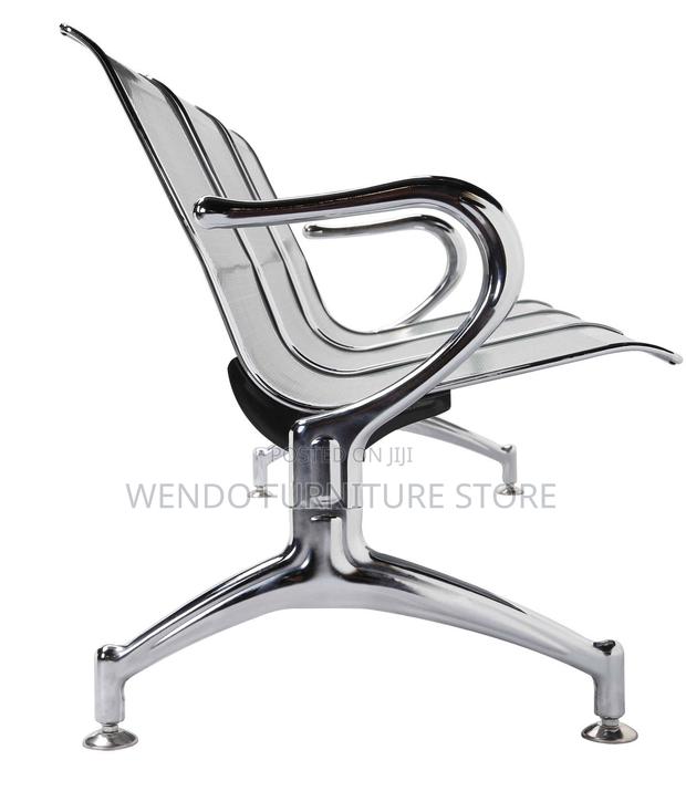 Office Bench : 3-Seater Metallic Waiting Bench - thumbnail 8