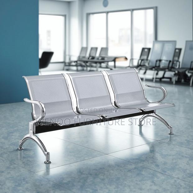 Office Bench : 3-Seater Metallic Waiting Bench - thumbnail 7