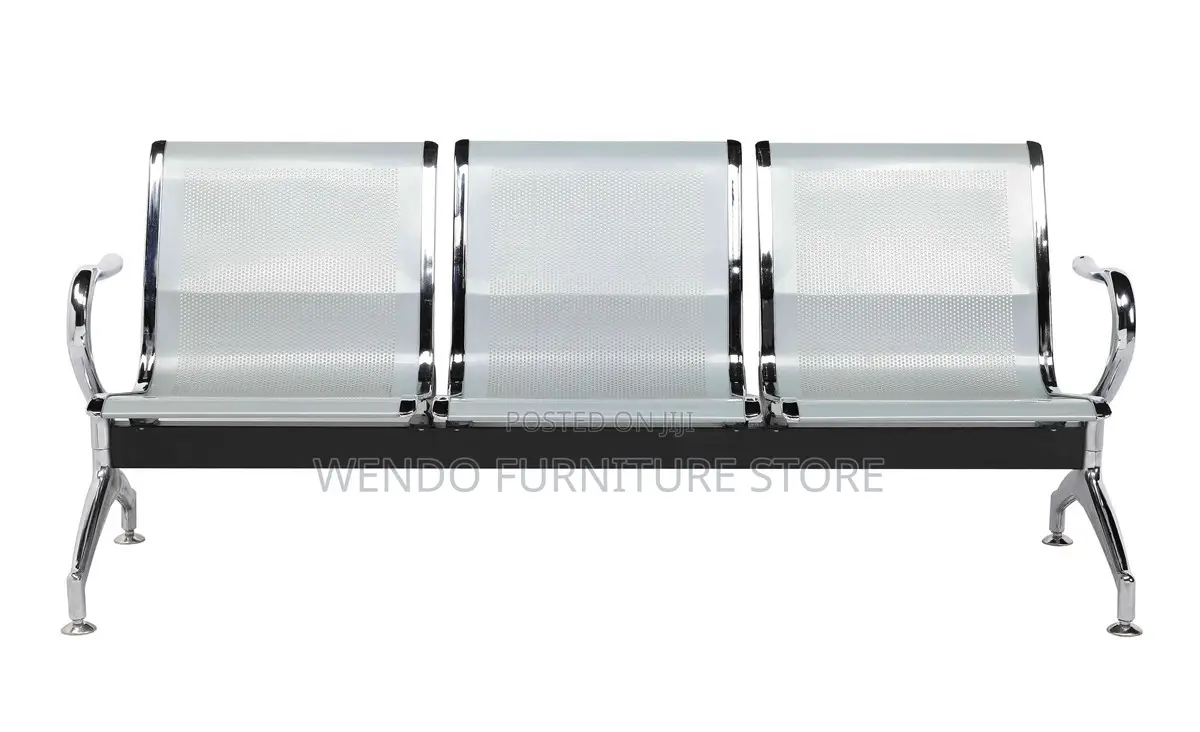 Office Bench : 3-Seater Metallic Waiting Bench