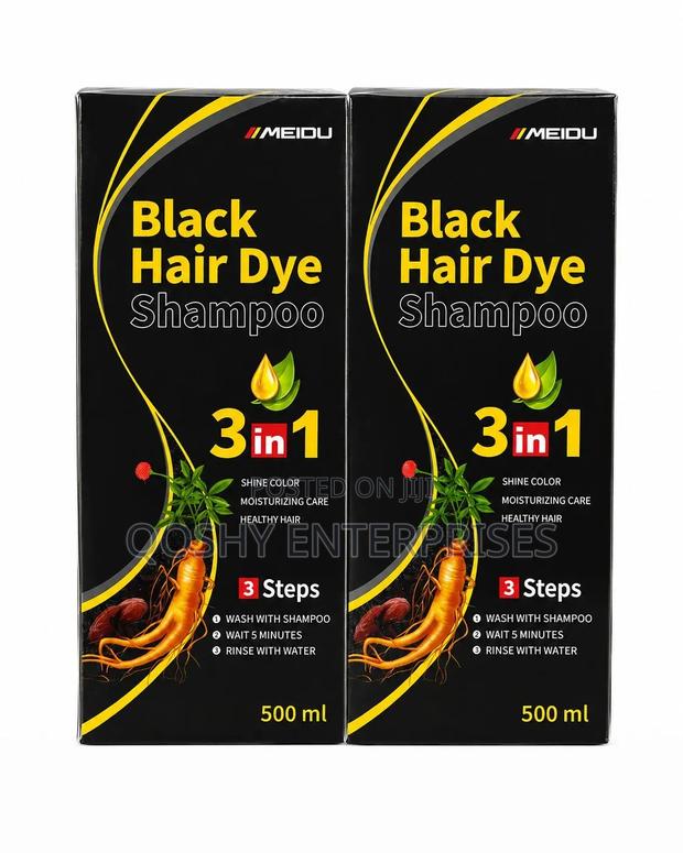Permanent Black Hair Dye 3 in 1 Shampoo - thumbnail 2