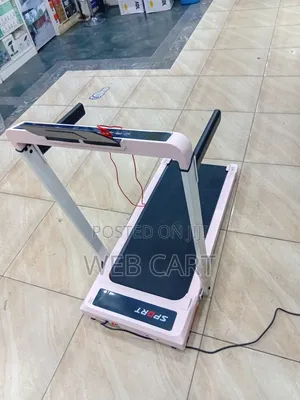 Euromax Foldable Walking Pad Treadmill With Hand Rails – Pink