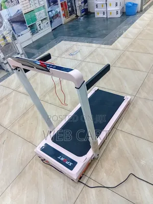 Euromax Pink Foldable Walking Pad Treadmill With Safety Hand Rails