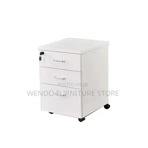 Office Cabinet : Light Wood 3-Drawer Mobile Office Cabinet