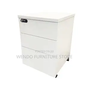 Office Cabinet : Light Wood 3-Drawer Mobile Office Cabinet