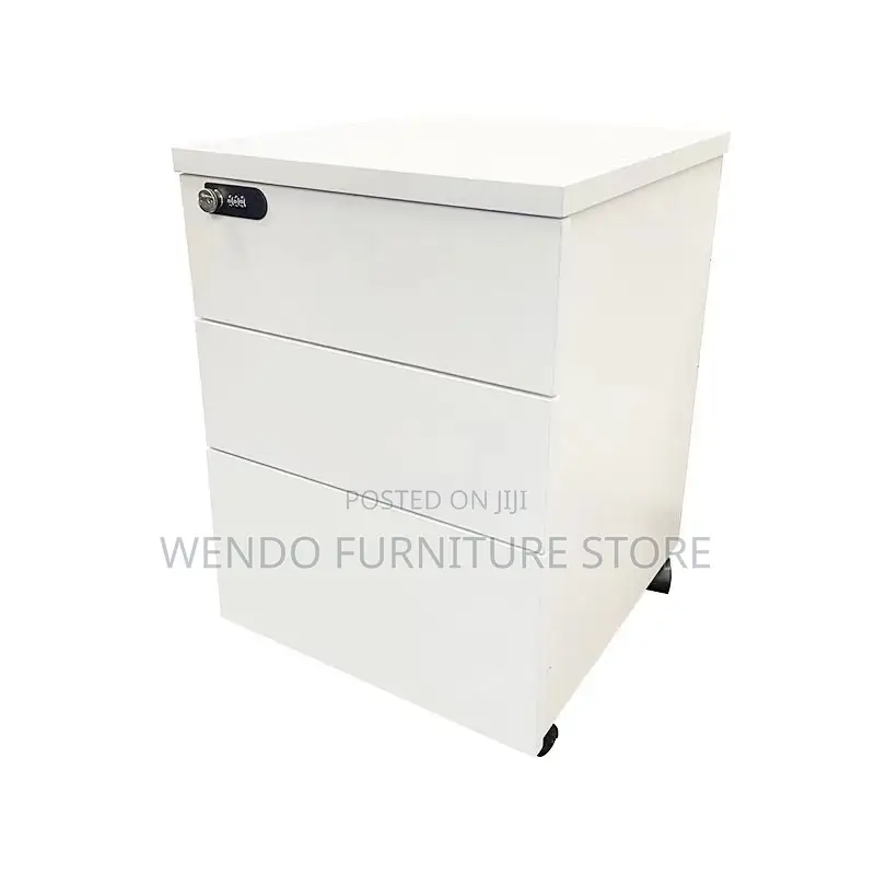 Office Cabinet : Light Wood 3-Drawer Mobile Office Cabinet
