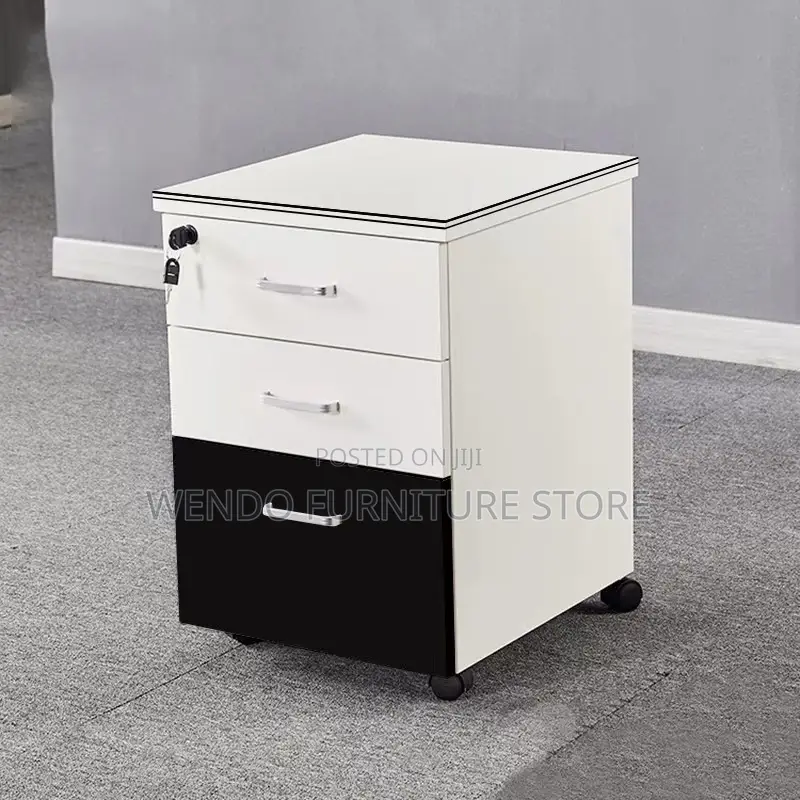 Office Cabinet : Light Wood 3-Drawer Mobile Office Cabinet