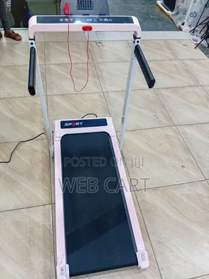 Euromax Home Fitness Walking Pad Treadmill With Hand Rails – Pink