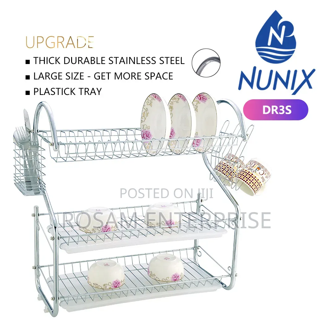 Nunix 3 Tier Dish Rack