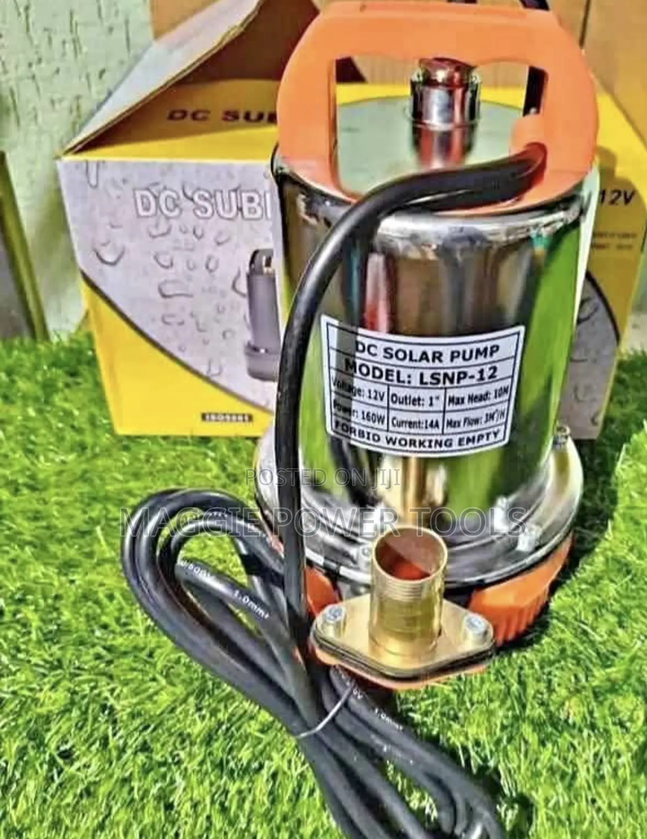Dc Submersible Water Pump/ 20m 180w Solar Submersible Pump