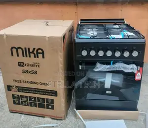 Marble Mika Standing Cooker 58 X 58 Cm 3gas + 1electric Hotplate