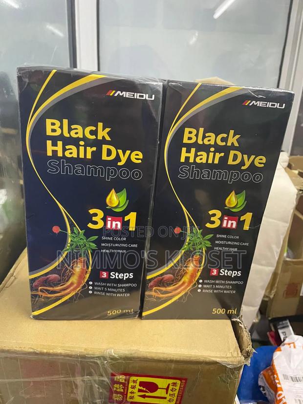 Meidu 3-in-1 Black Hair Dye Shampoo - thumbnail 4