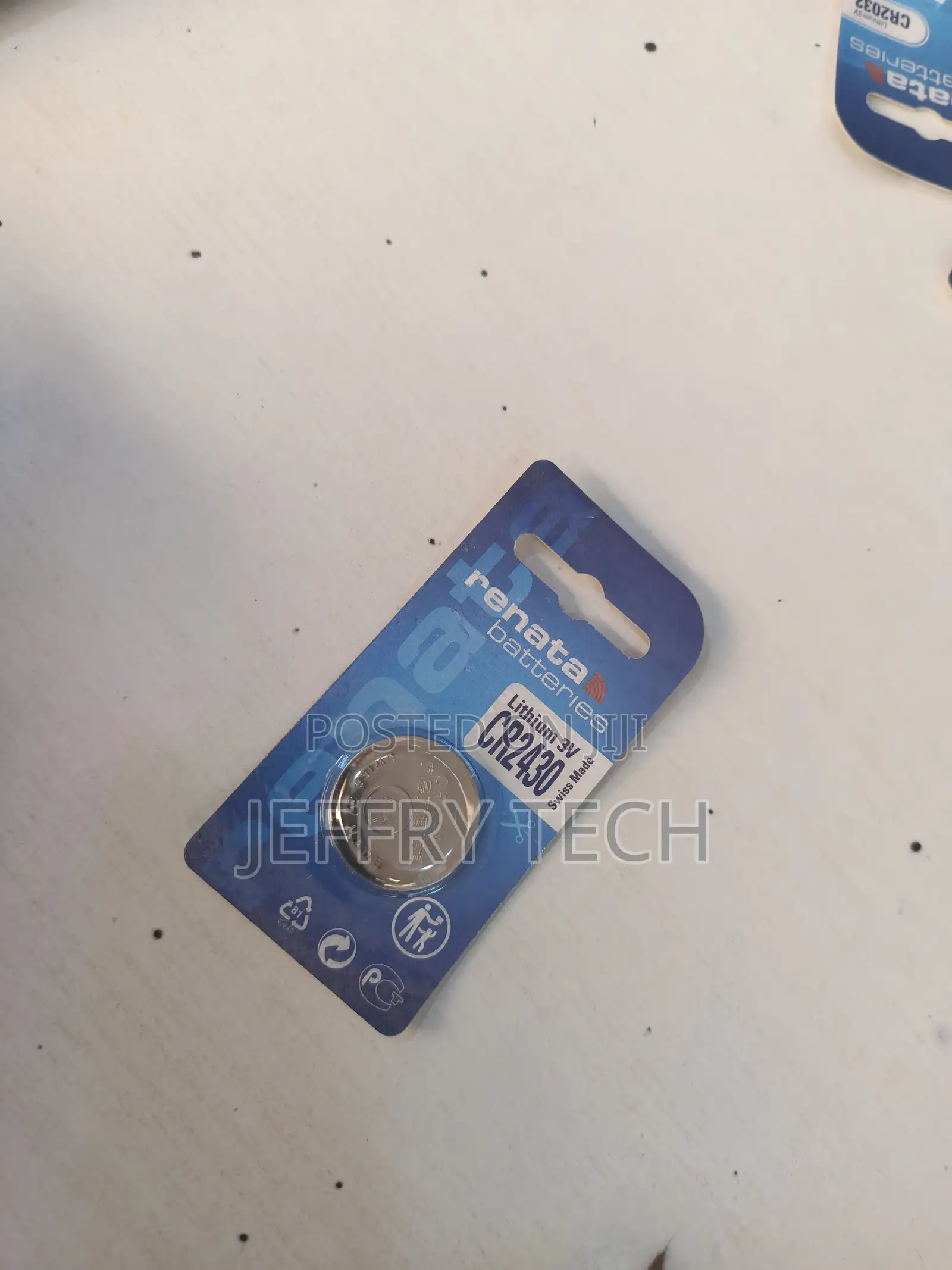 Renata Cr2430 Lithium Button Coin Cell Battery 3v