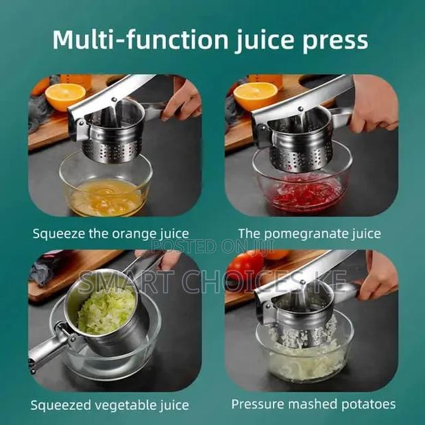 Potato Masher Ricer Press Mashed Potatoes Stainless Steel Crushing - thumbnail 4