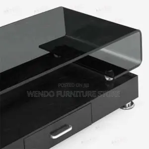 Coffee Table : Black Modern Glass Coffee Table