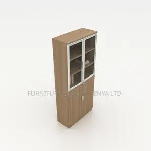 2-Door Wooden Storage Shelf Filling Cabinet
