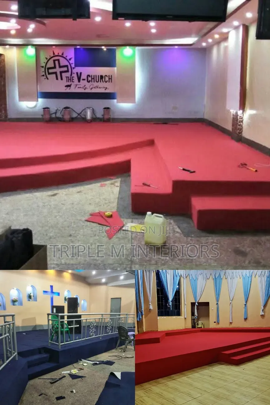 Full Pulpit Platform Carpet for Gospel Ministers