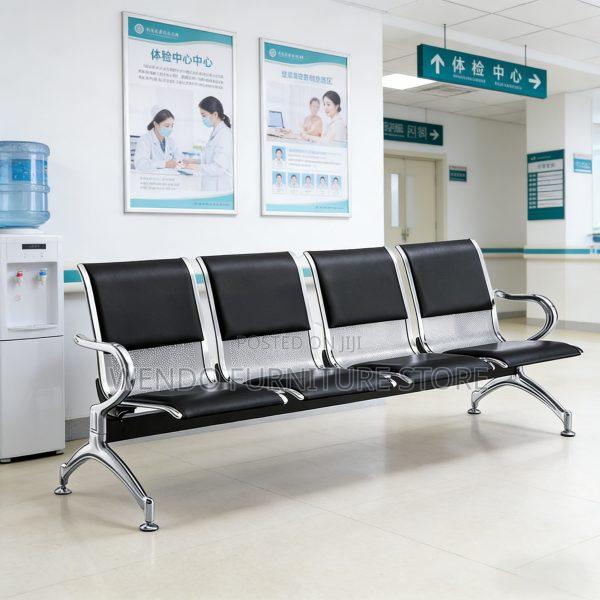 Office Bench : 4-Seater Waiting Room Reception Chairs - thumbnail 2