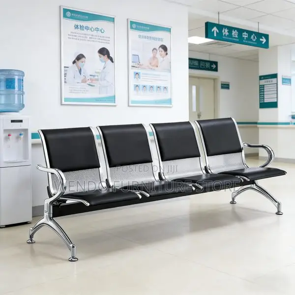 Office Bench : 4-Seater Waiting Room Reception Chairs