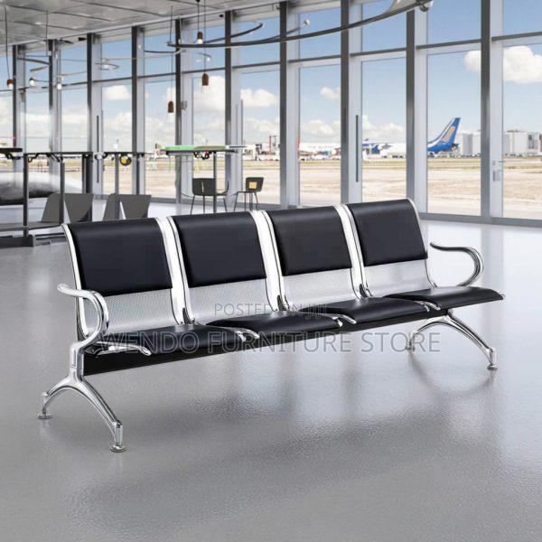 Office Bench : 4-Seater Waiting Room Reception Chairs - thumbnail 3
