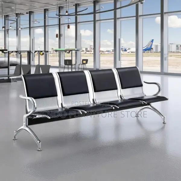 Office Bench : 4-Seater Waiting Room Reception Chairs