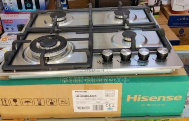 Hisense Stainless Steel Built in Gas Hob 4 Burner