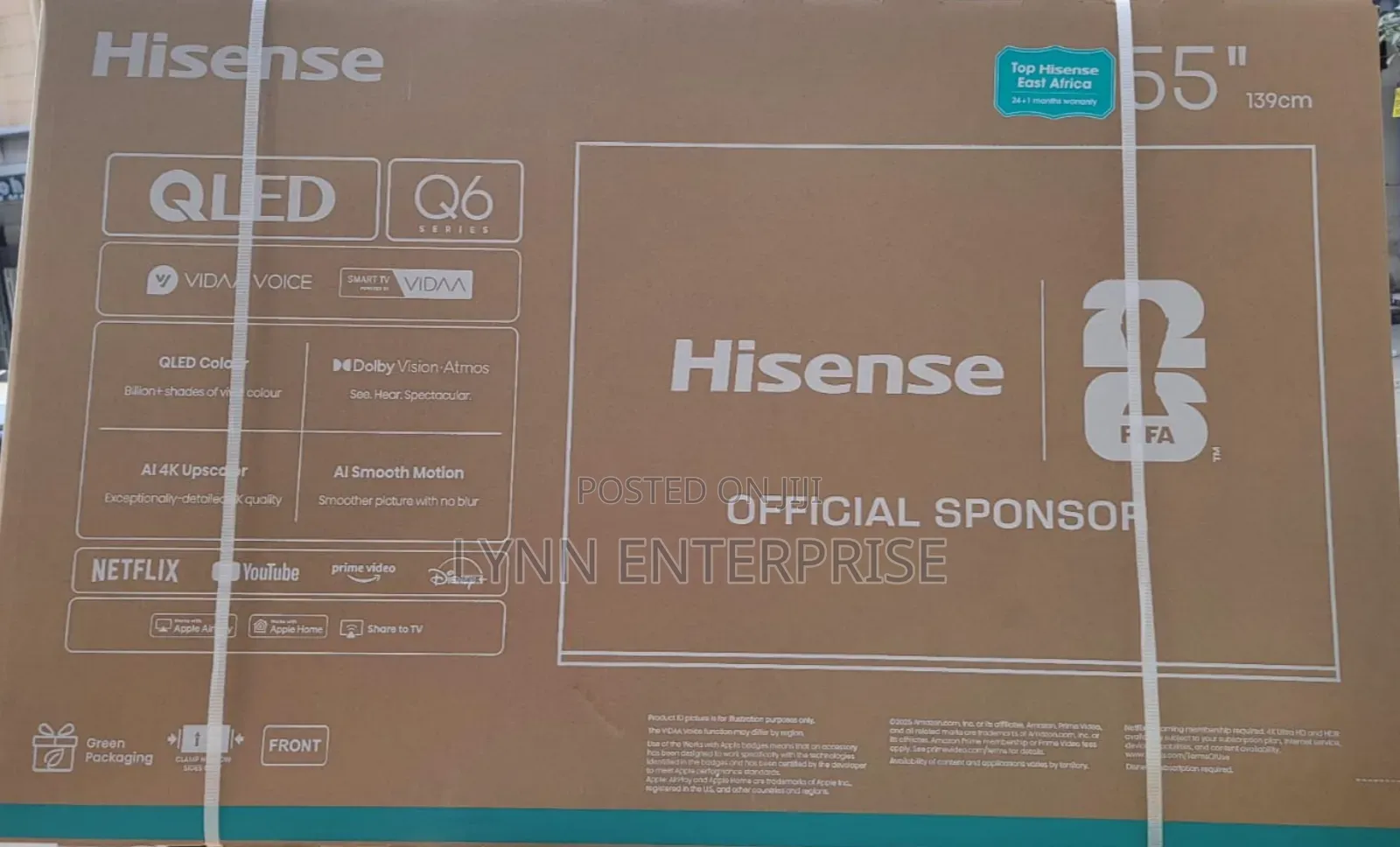 Hisense 55 Inches Tv Qled Q6 Series