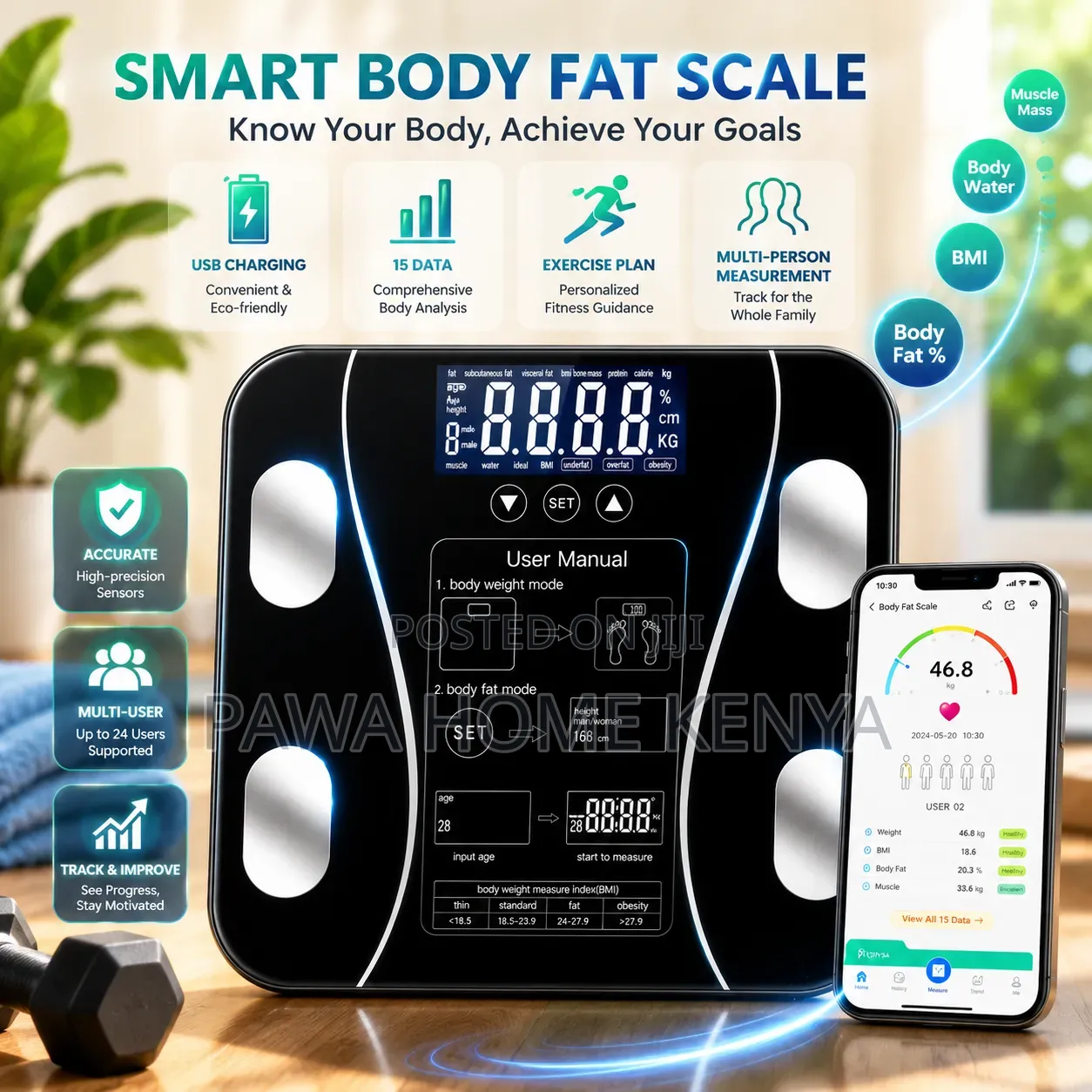 Bluetooth Bmi Body Scale