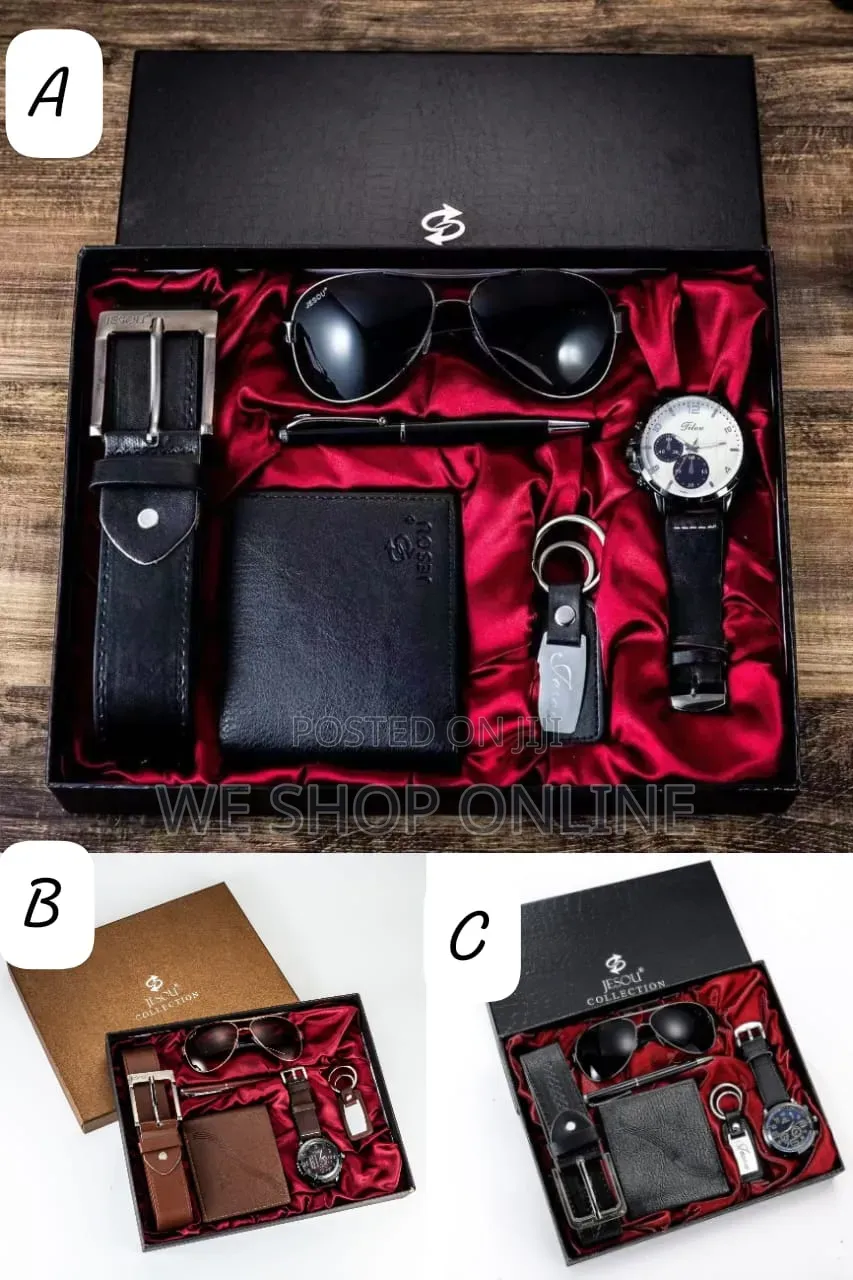 6 in 1 -Hot Fashion Jesou Men's Gift Set Exquisite Packaged