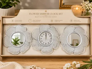 3pc Decorative Wall Clock Set