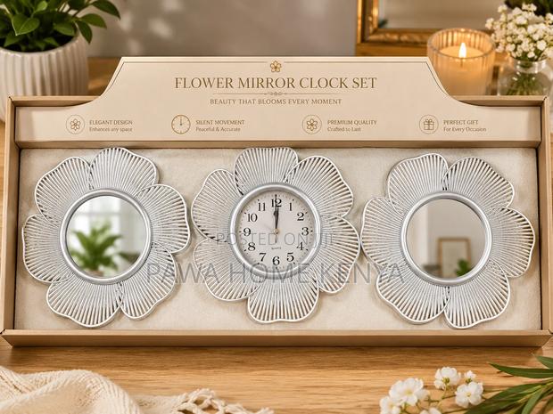 3pc Decorative Wall Clock Set - thumbnail 2