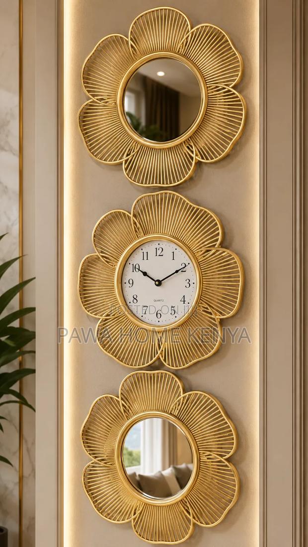 3pc Decorative Wall Clock Set