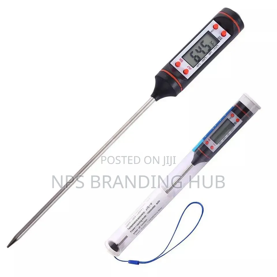 Digital Food Thermometer Battery Operated With Led Display Cn