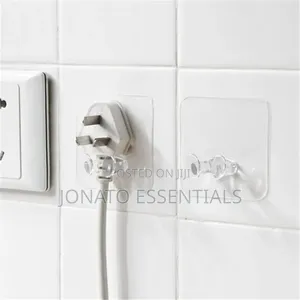 10pcs Self Adhesive Wall Hooks Plug Holder Phone Stand