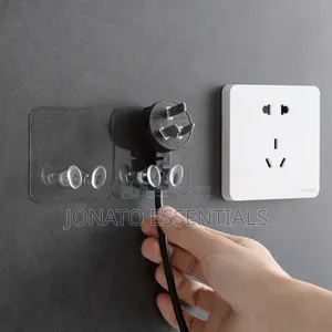 10pcs Self Adhesive Wall Hooks Plug Holder Phone Stand