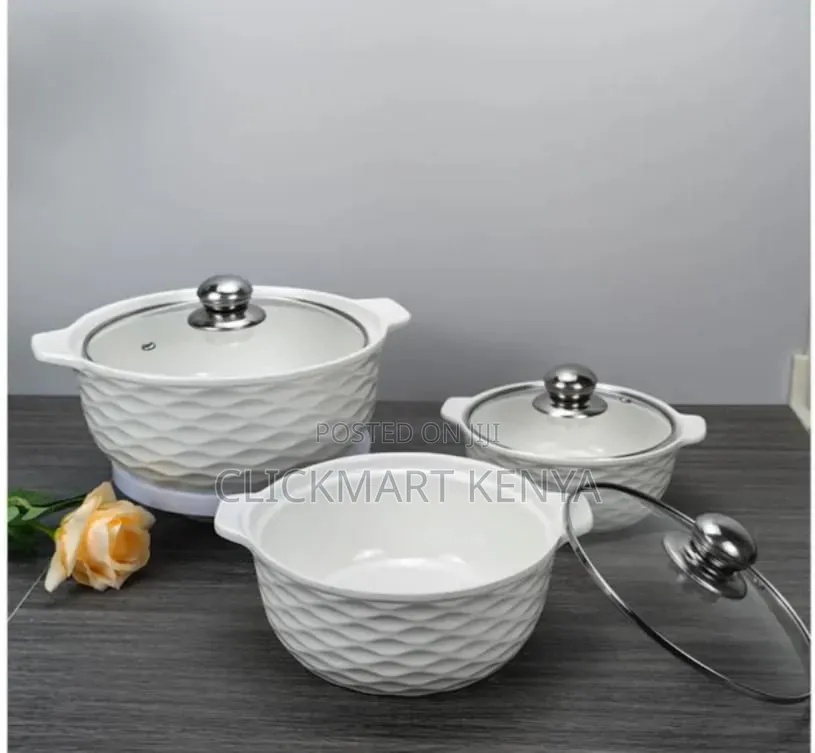 Serving Pots Soup Bowl 3pcs Elegant Bowl