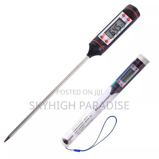 *Digital Food Thermometer Battery Operated With Led Display*