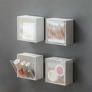 2pcs Set Plastic Wall Mounted Storage Box Cn