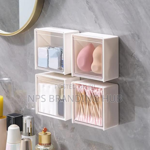 2pcs Set Plastic Wall Mounted Storage Box Cn - thumbnail 6