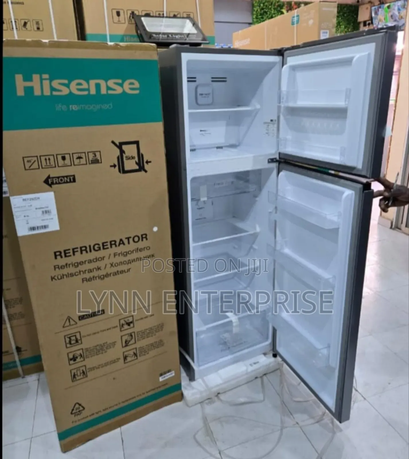 Hisense Refrigerator 205 Litres Frost Silver Double Door