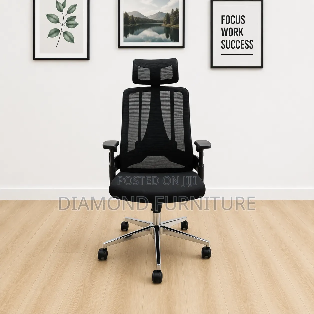High Back Ergonomic Mesh Office Chair With Headrest Lumbar Support