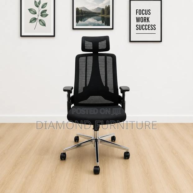 High Back Ergonomic Mesh Office Chair With Headrest Lumbar Support