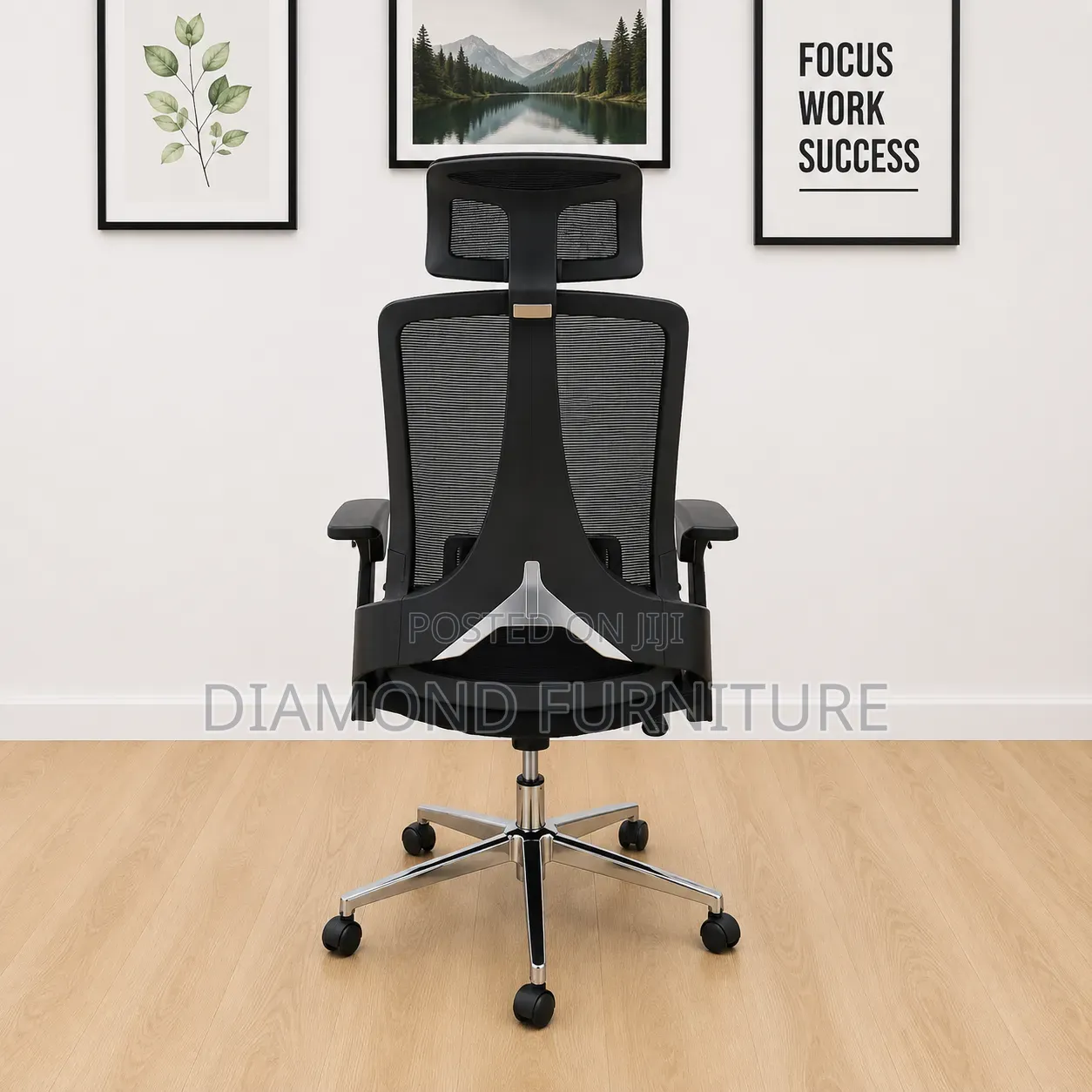 High Back Ergonomic Mesh Office Chair With Headrest Lumbar Support