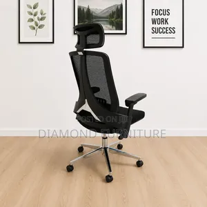 High Back Ergonomic Mesh Office Chair With Headrest Lumbar Support