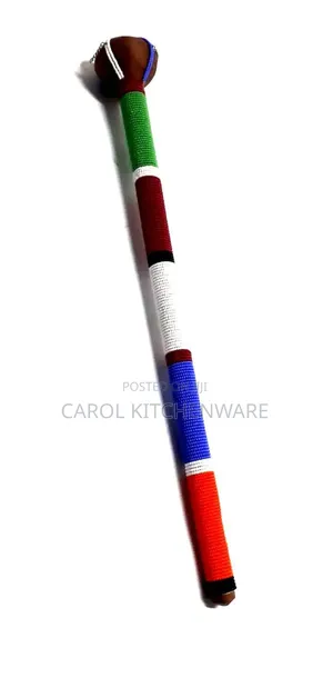 Beaded Maasai Rungu/ Handcraft Wooden Rungu