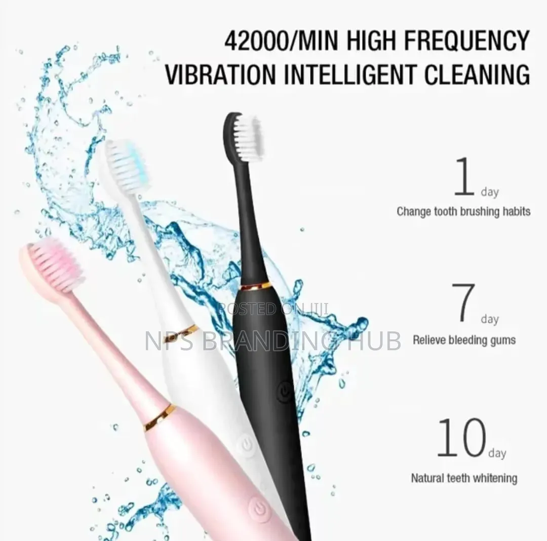 Sonic Electric Toothbrush 3 Brush Heads Cn